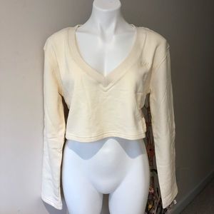 For Love And Lemons Cropped Sweatshirt